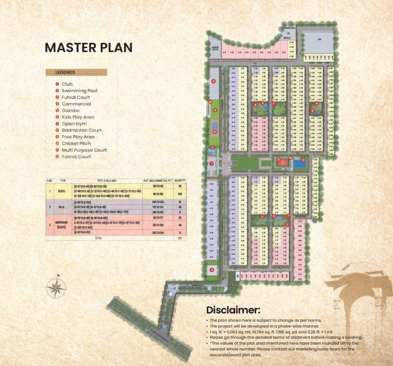 Eldeco Raisina Estate Blueprint Configuration Layout Map